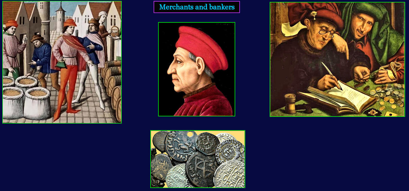 Medieval merchants and bankers